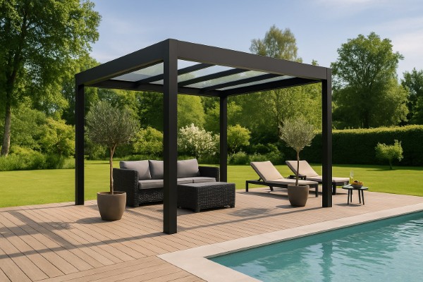 Fristående Pergola (Aluminiumstomme)