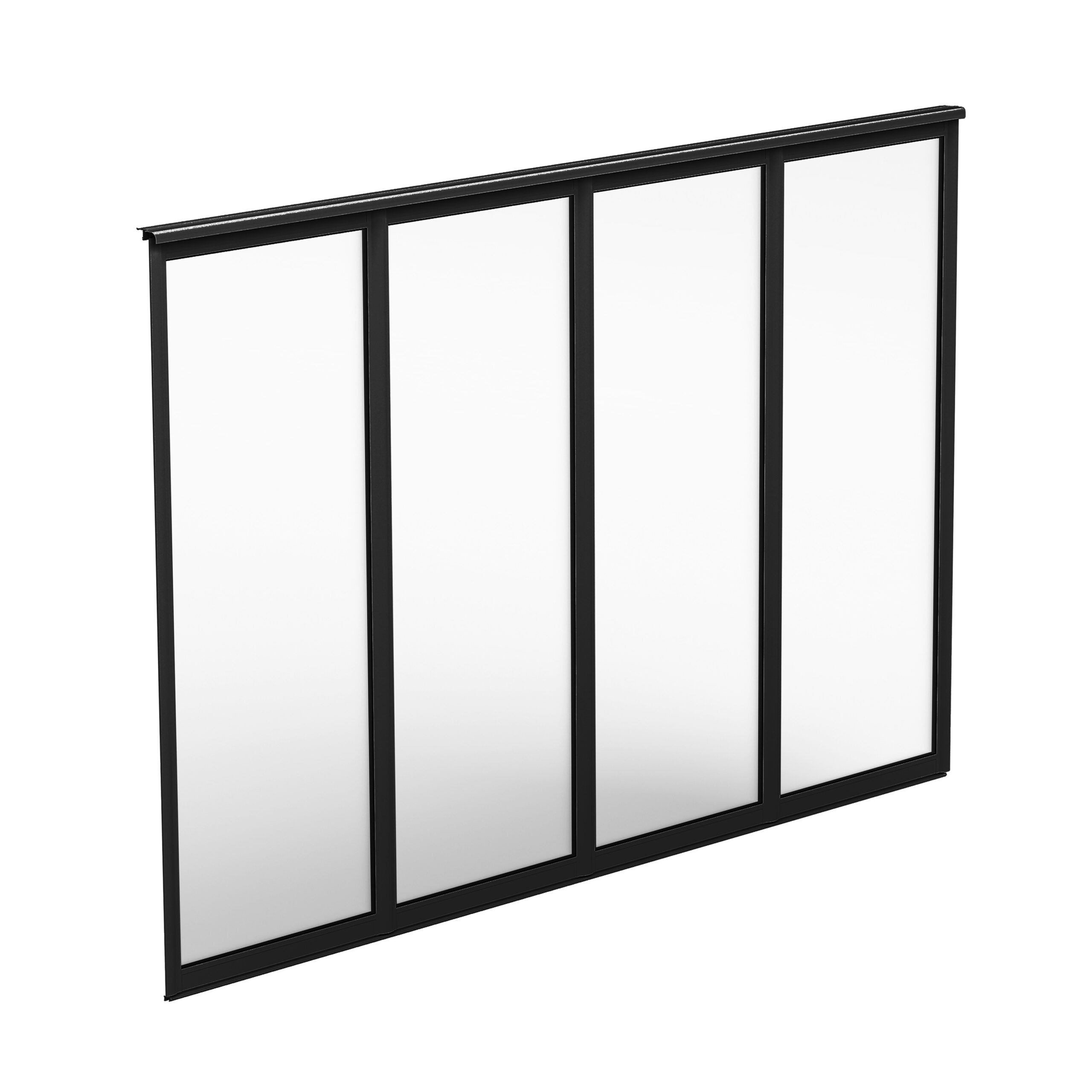 FAST VÄGGPARTI 4-DEL PRIMOLUX ENKELGLAS - Bild 2