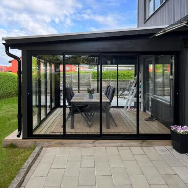 halle solid uterumsparti svart ral skjutbar uterum