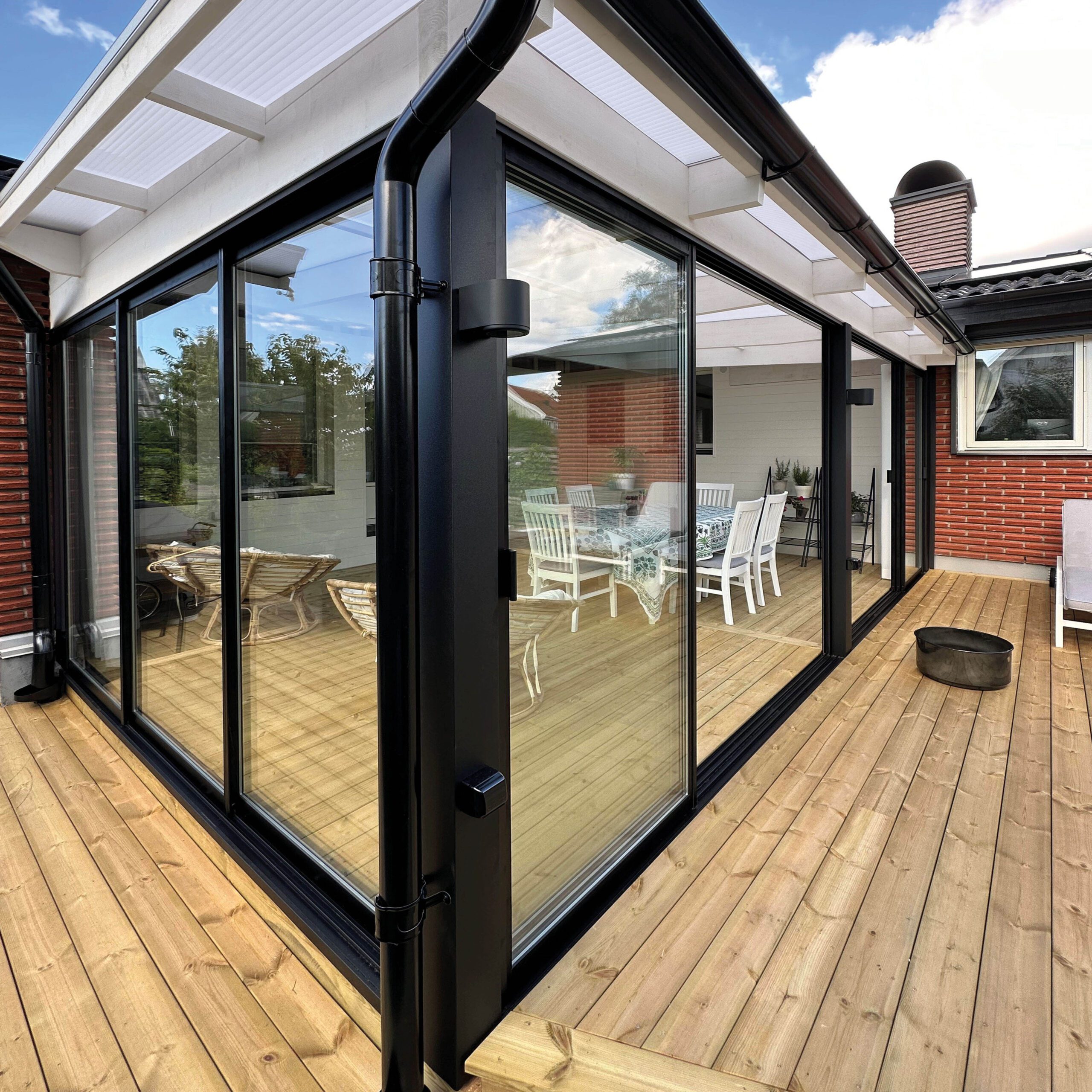 SKJUTBART DÖRRPARTI 2-DEL PRIMOLUX ENKELGLAS - Bild 11