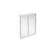Halle 2 delat fast glasparti med vita profiler