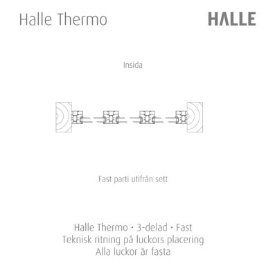 Halle Thermo 3-delad fast uterumsparti