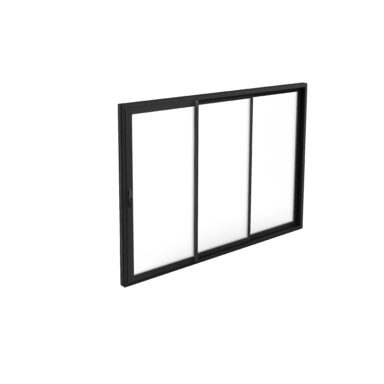 Skjutbart uterumsparti Thermo 3-delad spegelvänd