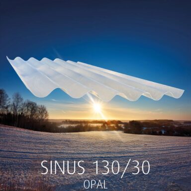 Glasfiberarmerad takplast i kulörerna opal och Transparent