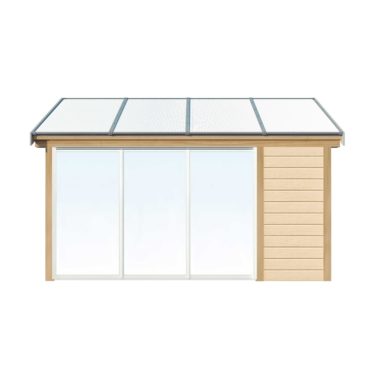 Uterumsparti i ett uterum med kanalplast från Halle