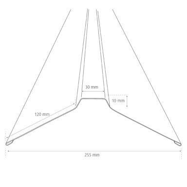 Halle nockplåt till kanalplast som är måttsatt