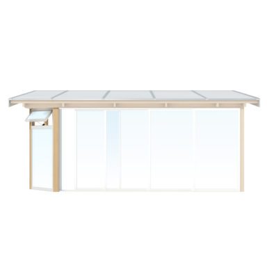 Primolux 1-fast uterumsparti med vädringslucka teckning