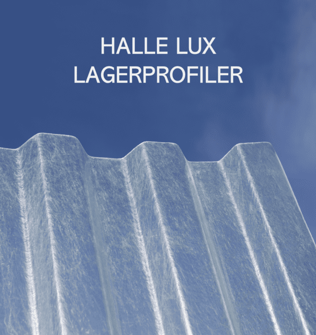 Halle Lux lagerprofiler finns i alla modeller som plasttak