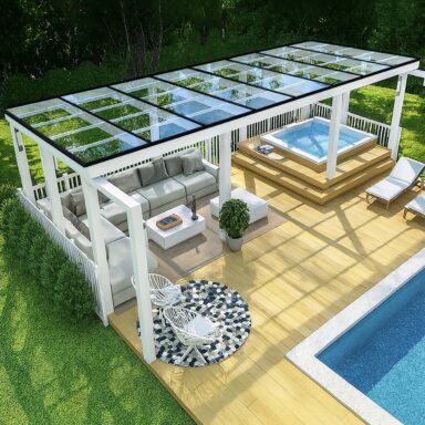 plana PC tak svarta profiler fristående uterum