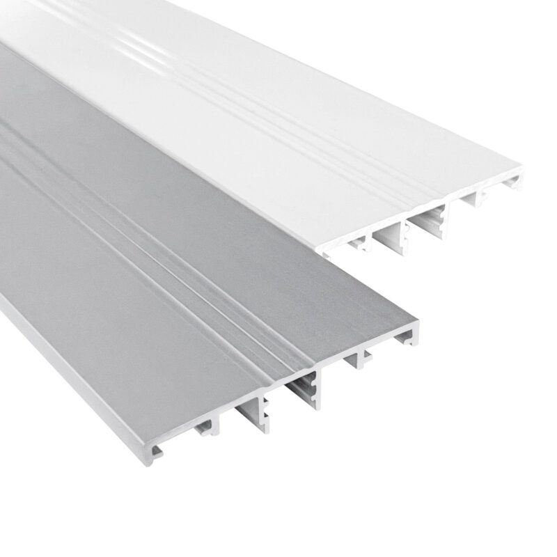 Skarvlister i vit eller aluprofil till kanalplast och uterum