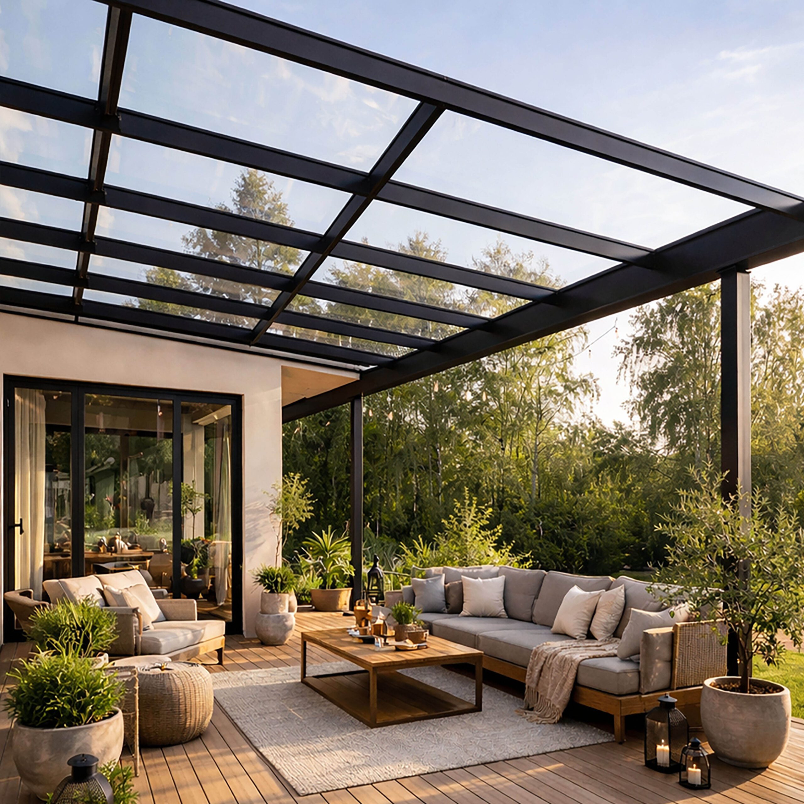 Glastak 8 mm härdat glas specialmått