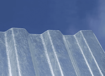 Plasttak som ljusinsläpp tillverkat av Halle