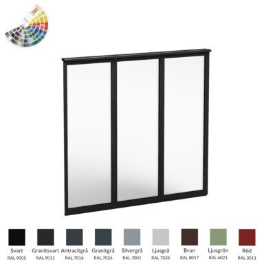 Halle Solid fast uterumsparti RAL 3-del