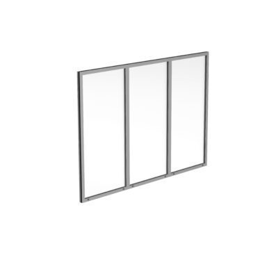 aluminiumfärgat uterumsparti thermo 3-delad