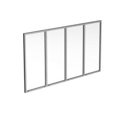 aluminiumfärgat uterumsparti thermo 4-delad