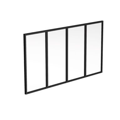 Svart uterumsparti thermo 4-delad