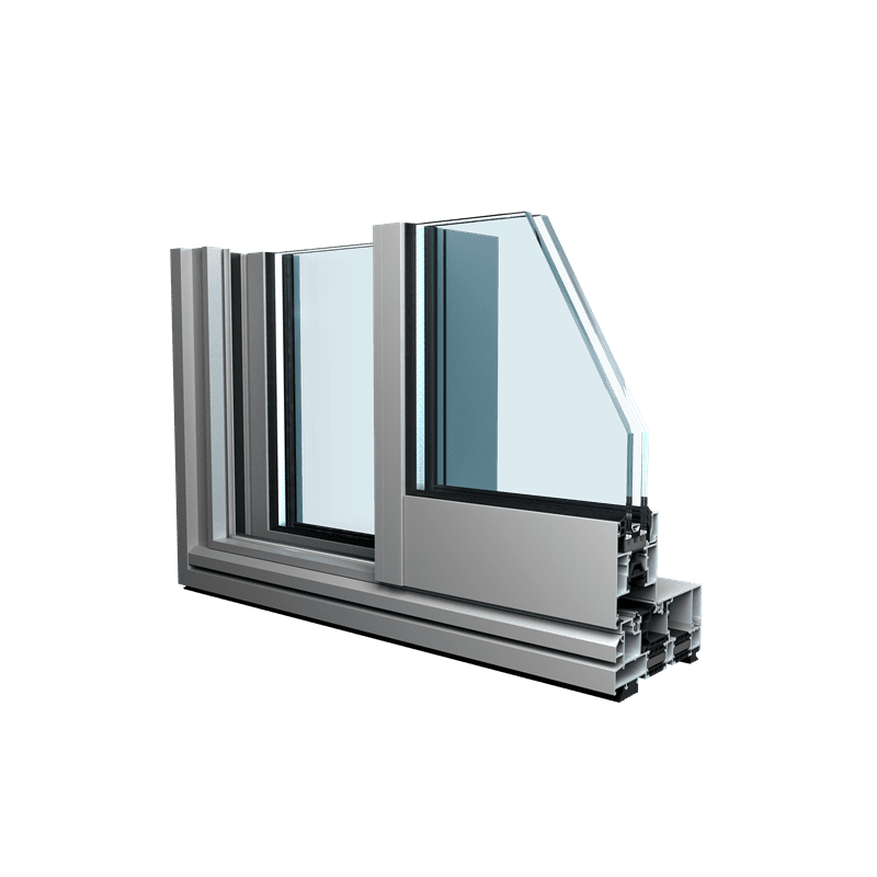 Sapa lyftskjutdörr 2160s fasadparti