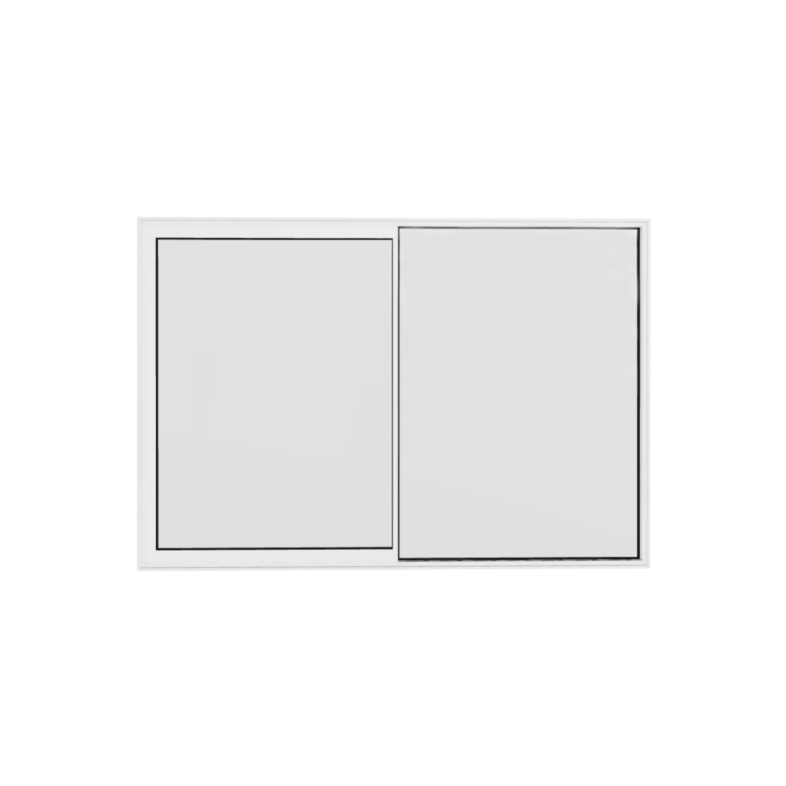 Sapa 2160 S XS 2-del 1 fast & 1 skjutbar