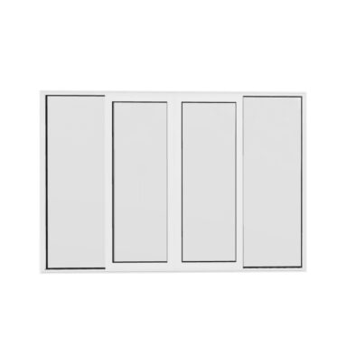 Sapa 2160S XS 4-del 2 fast & 2 skjutbar